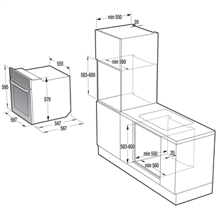 Orkaitė Gorenje BO7732CLB