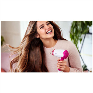 Philips DryCare Essential, 1400 W, baltas/rožinis - Plaukų džiovintuvas