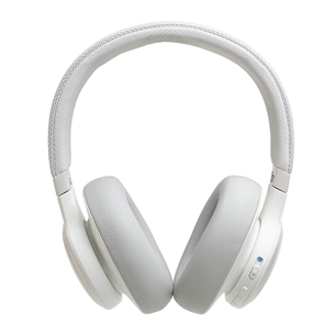 Ausinės JBL LIVE 650BTNC, belaidės, Baltos