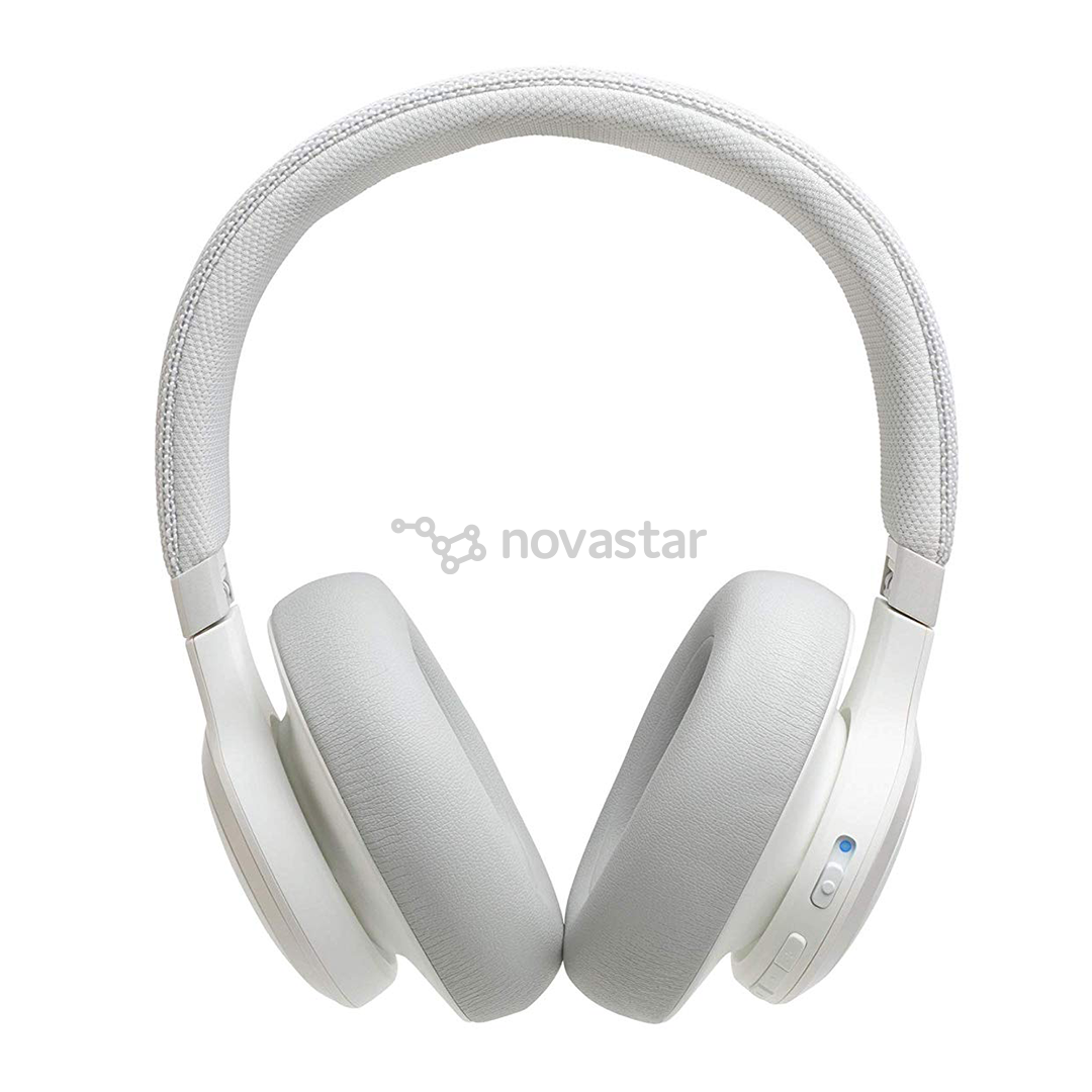 Ausinės JBL LIVE 650BTNC, belaidės, Baltos