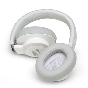Ausinės JBL LIVE 650BTNC, belaidės, Baltos