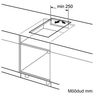 Bosch Serie 6, width 30.6 cm, steel frame, black - Built-in Induction Hob