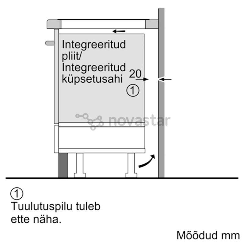 Bosch Serie 6 Domino, width 30.6 cm, steel frame, black - Built-in Induction Hob