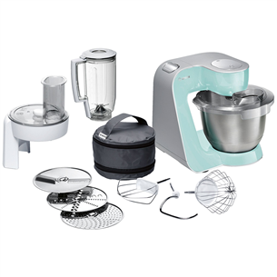 Bosch MUM5 CreationLine, 3.9 L/1.25 L, 1000 W, grey/green- Food processor