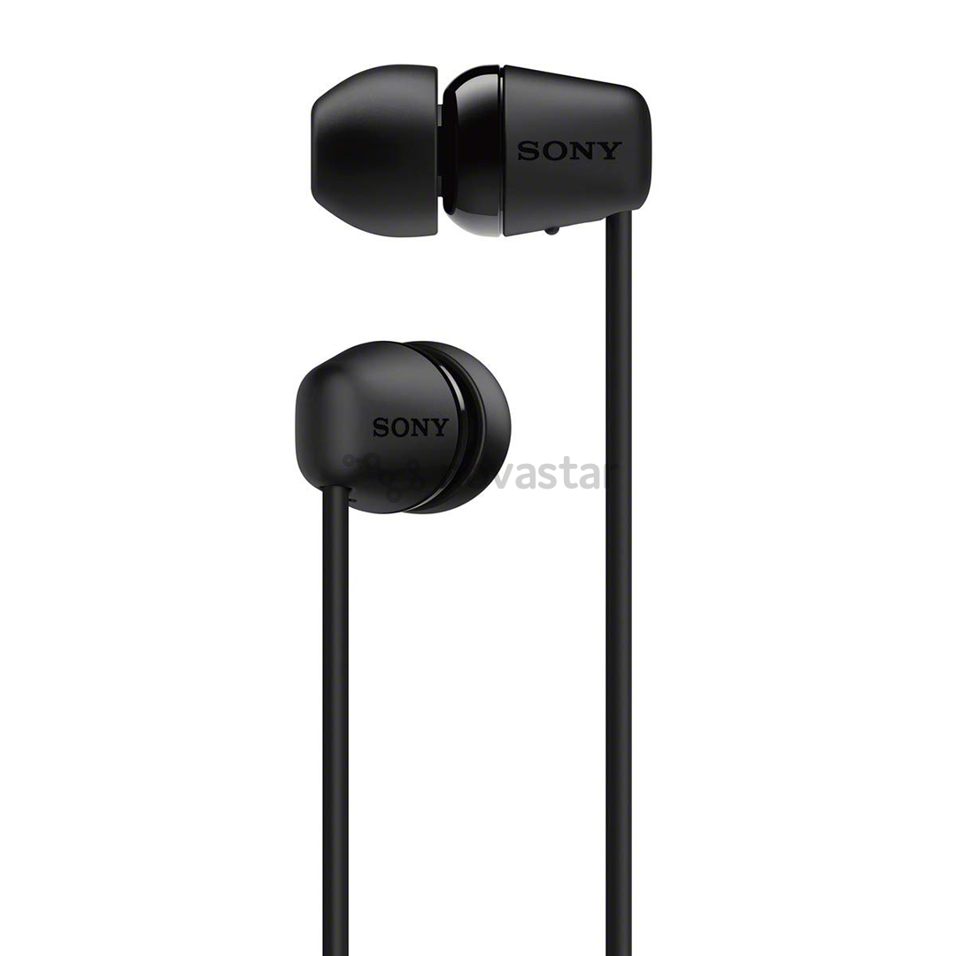 Ausinės Sony WI-C200, Belaidės, Juodos