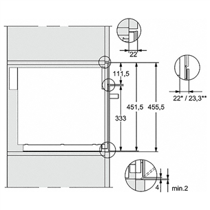 Įmontuojama mikrobangų krosnelė Miele, M7244TC