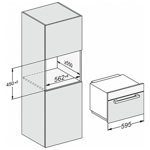 Įmontuojama mikrobangų krosnelė Miele, M7244TC