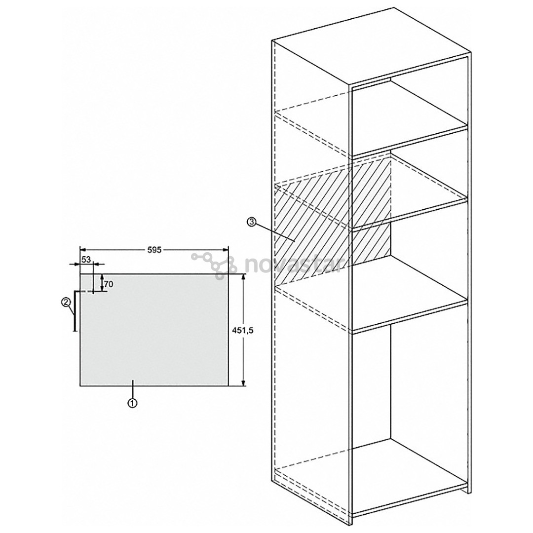 Įmontuojama mikrobangų krosnelė Miele, M7244TC