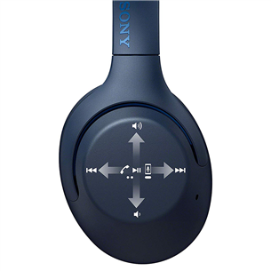 Ausinės Sony WH-XB900N, belaidės, Mėlynos