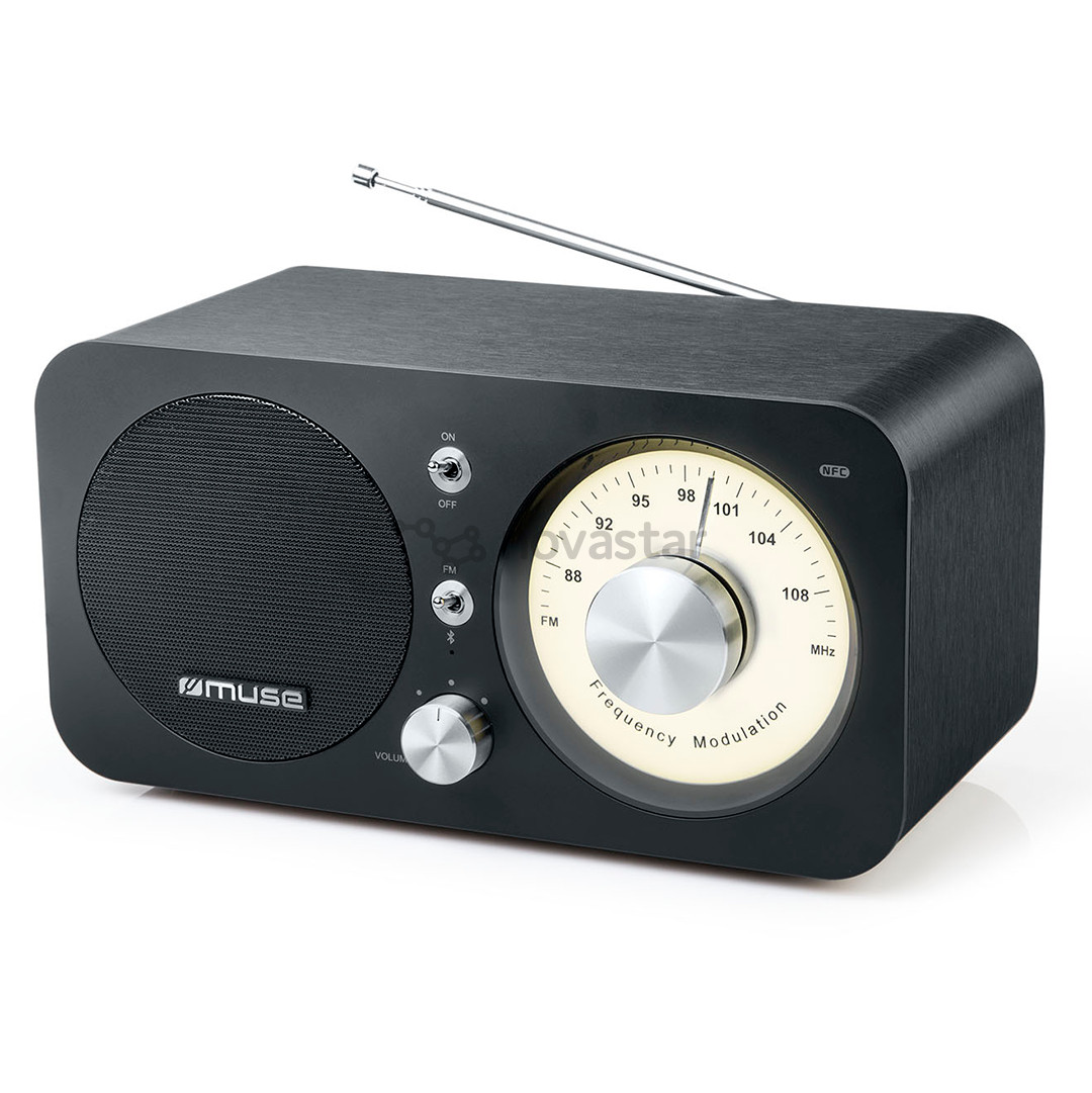 Muse M-095BT, FM, Bluetooth, USB, NFC, juodas - Radijas