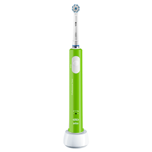 Braun Oral-B Junior PRO SENSI UltraThin, белый/зеленый - Электрическая зубная щетка