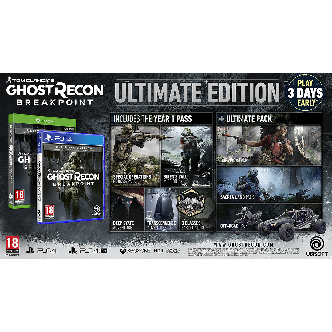 Žaidimas PS4 Ghost Recon Breakpoint Ultimate Edition