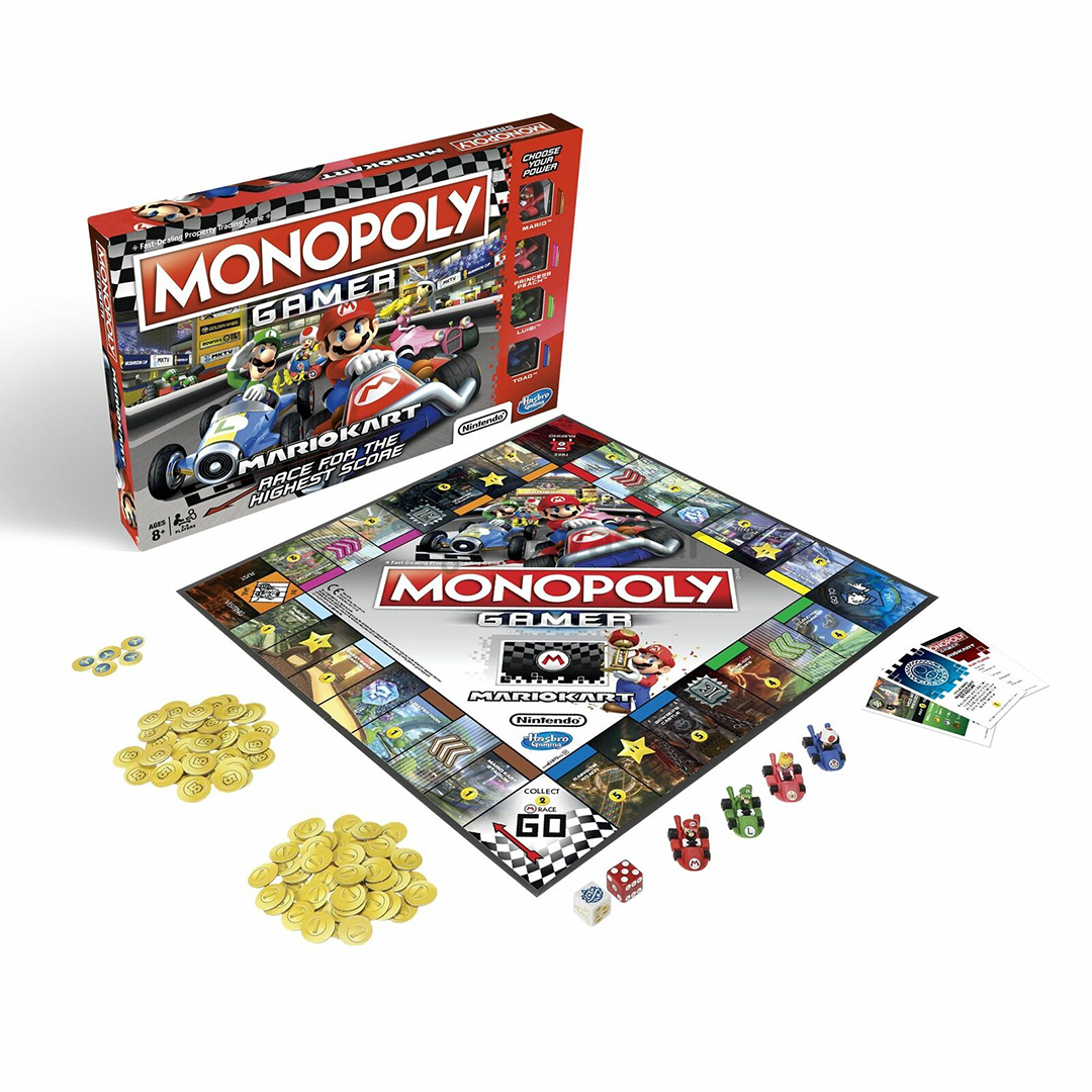 Stalo žaidimas Monopoly - Mario Kart