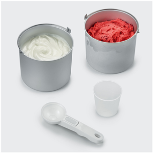 Severin, 2 bowls, 2x1 L, inox - Ice cream maker