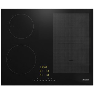 Miele, ширина 59,2 см, черный - Интегрируемая индукционная варочная панель KM7404FX
