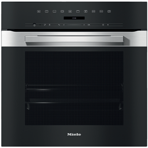 Miele, catalytic cleaning, 76 L, inox/black - Built-in Oven