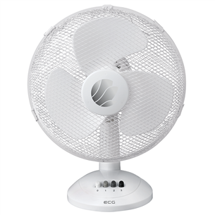 ECG, 50 W, white - Desk fan