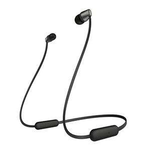 Ausinės Sony WI-C310, Belaidės, Juodos