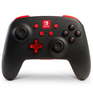 Žaidimų pultelis PowerA Nintendo Switch Enhanced, Juodas/Raudonas, Belaidis