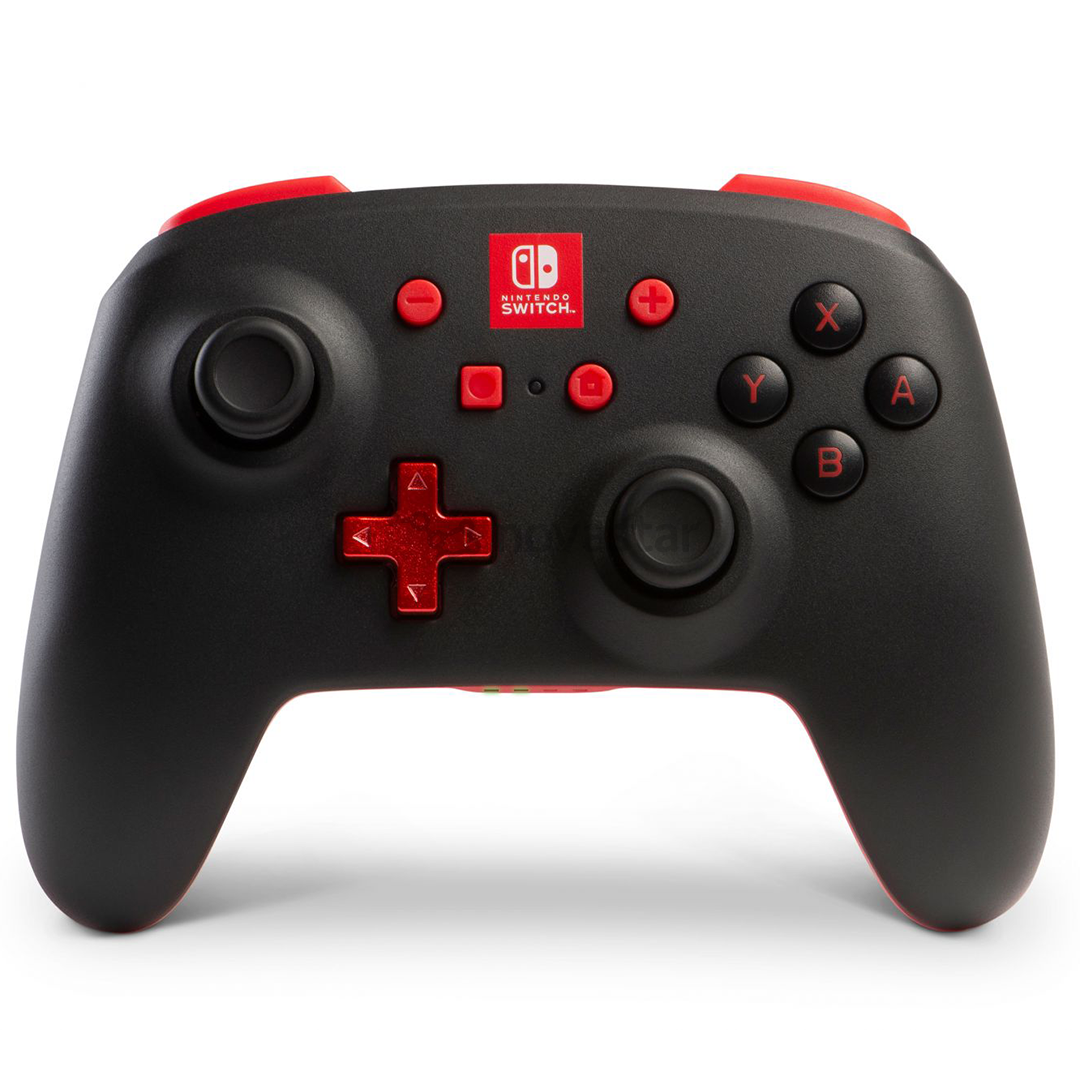 Žaidimų pultelis PowerA Nintendo Switch Enhanced, Juodas/Raudonas, Belaidis