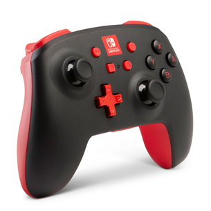 Žaidimų pultelis PowerA Nintendo Switch Enhanced, Juodas/Raudonas, Belaidis