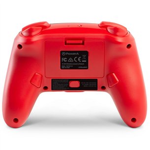 Žaidimų pultelis PowerA Nintendo Switch Enhanced, Juodas/Raudonas, Belaidis