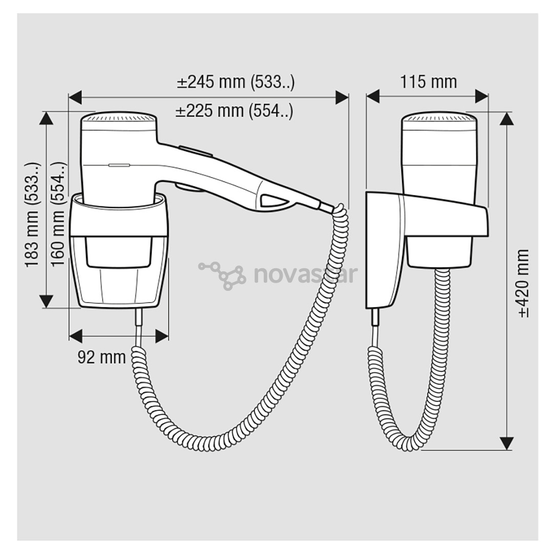 Valera Executive 1200 - Sieninis plaukų džiovintuvas