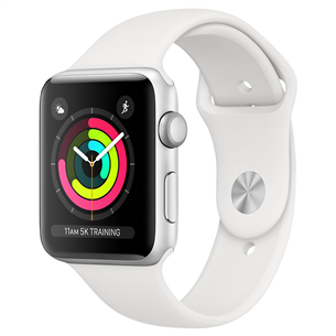 Išmanusis laikrodis Apple Watch Series 3 GPS, 42mm, Space Grey Silver/White