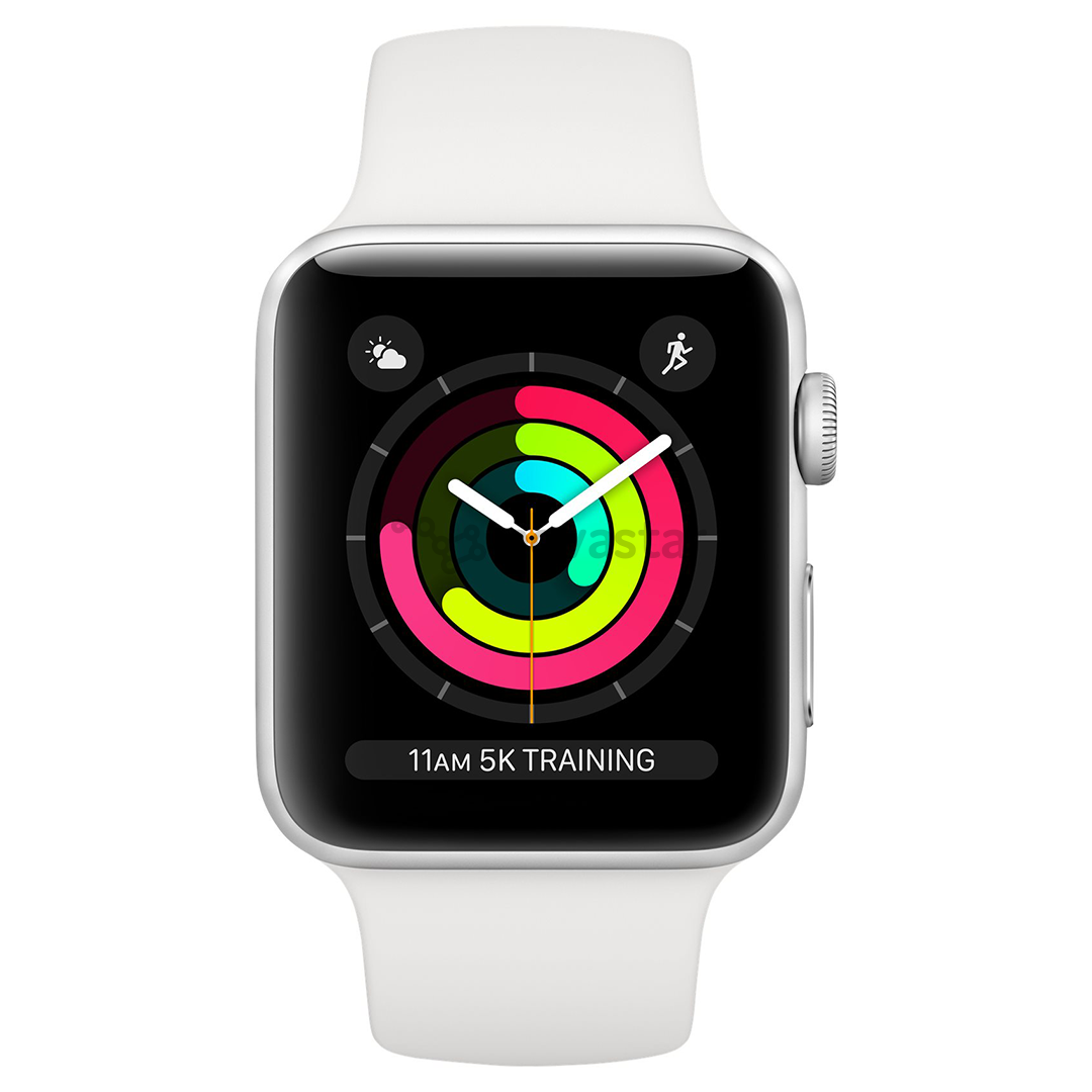 Išmanusis laikrodis Apple Watch Series 3 GPS, 42mm, Space Grey Silver/White