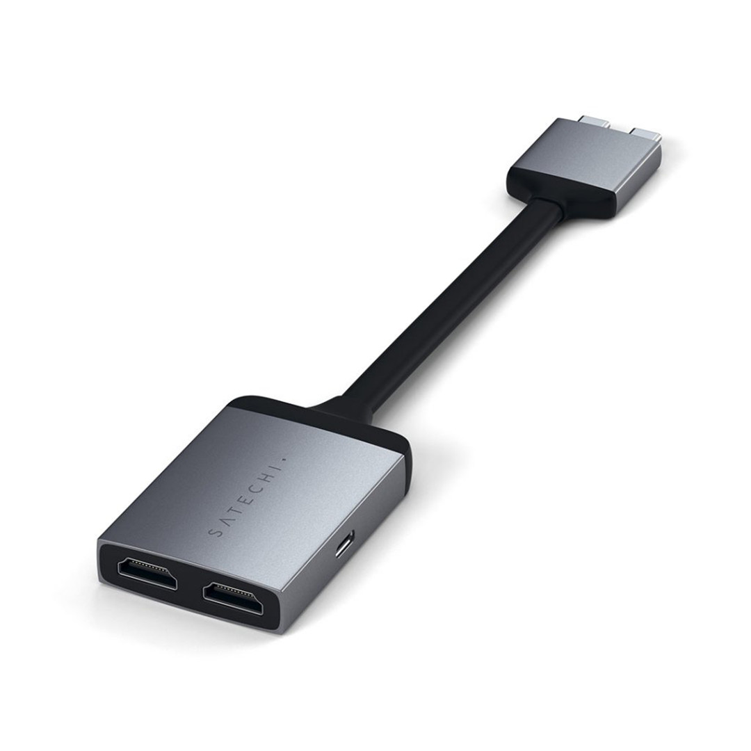 Adapteris Satechi USB-C 2xHDMI