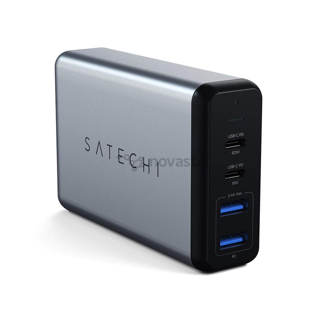 Adapteris Satechi 75W 2x USB-C ir 2x USB-A,ST-MC2TCAM