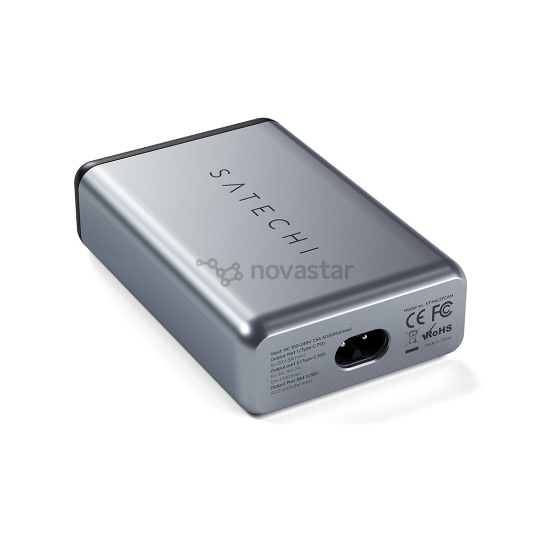 Adapteris Satechi 75W 2x USB-C ir 2x USB-A,ST-MC2TCAM