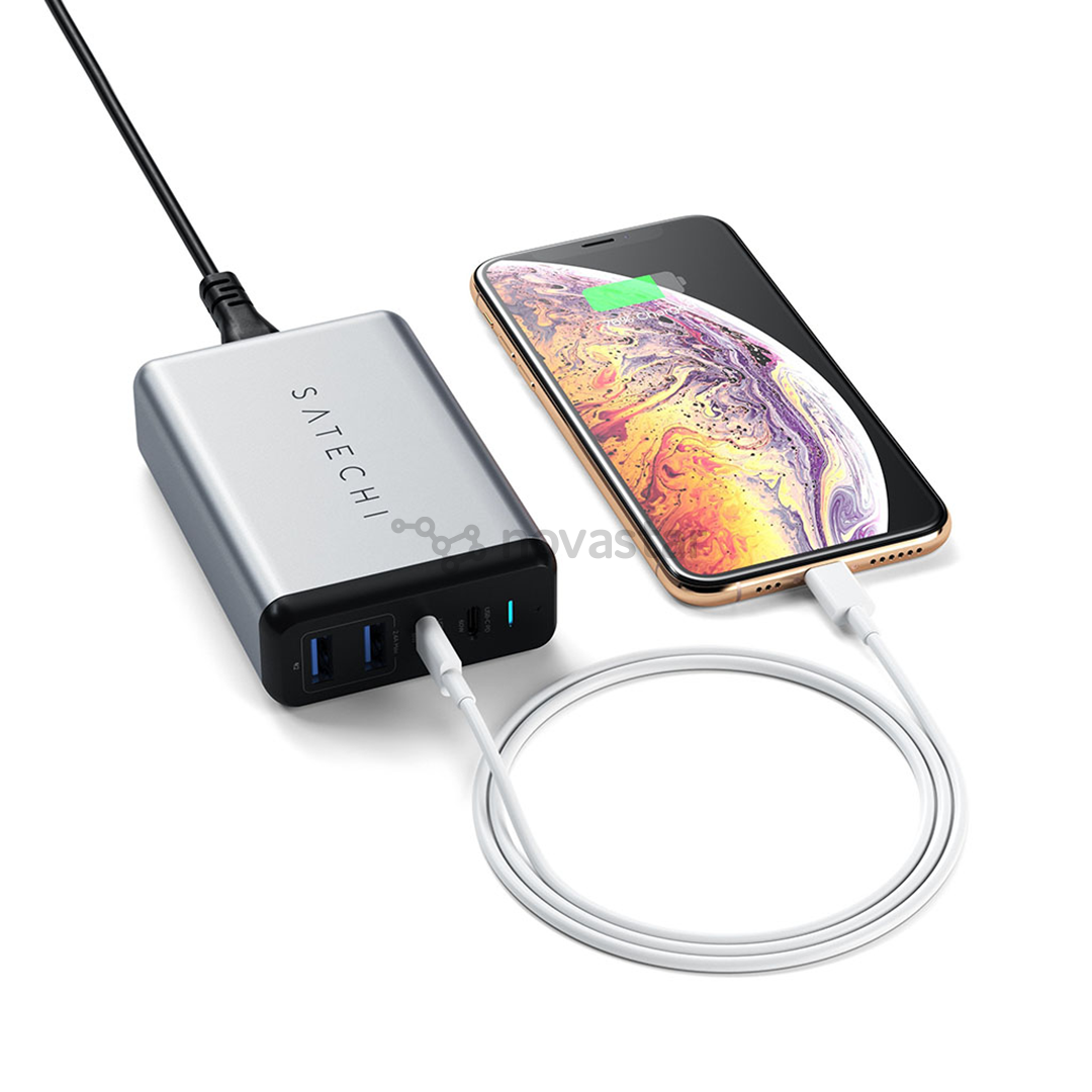 Adapteris Satechi 75W 2x USB-C ir 2x USB-A,ST-MC2TCAM