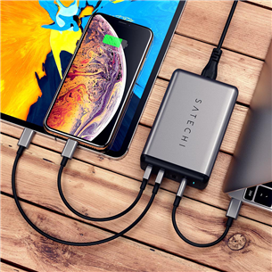 Adapteris Satechi 75W 2x USB-C ir 2x USB-A,ST-MC2TCAM