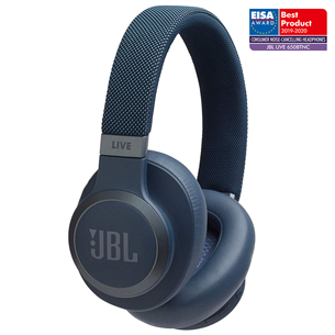 Ausinės JBL LIVE 650BTNC, belaidės, Mėlynos