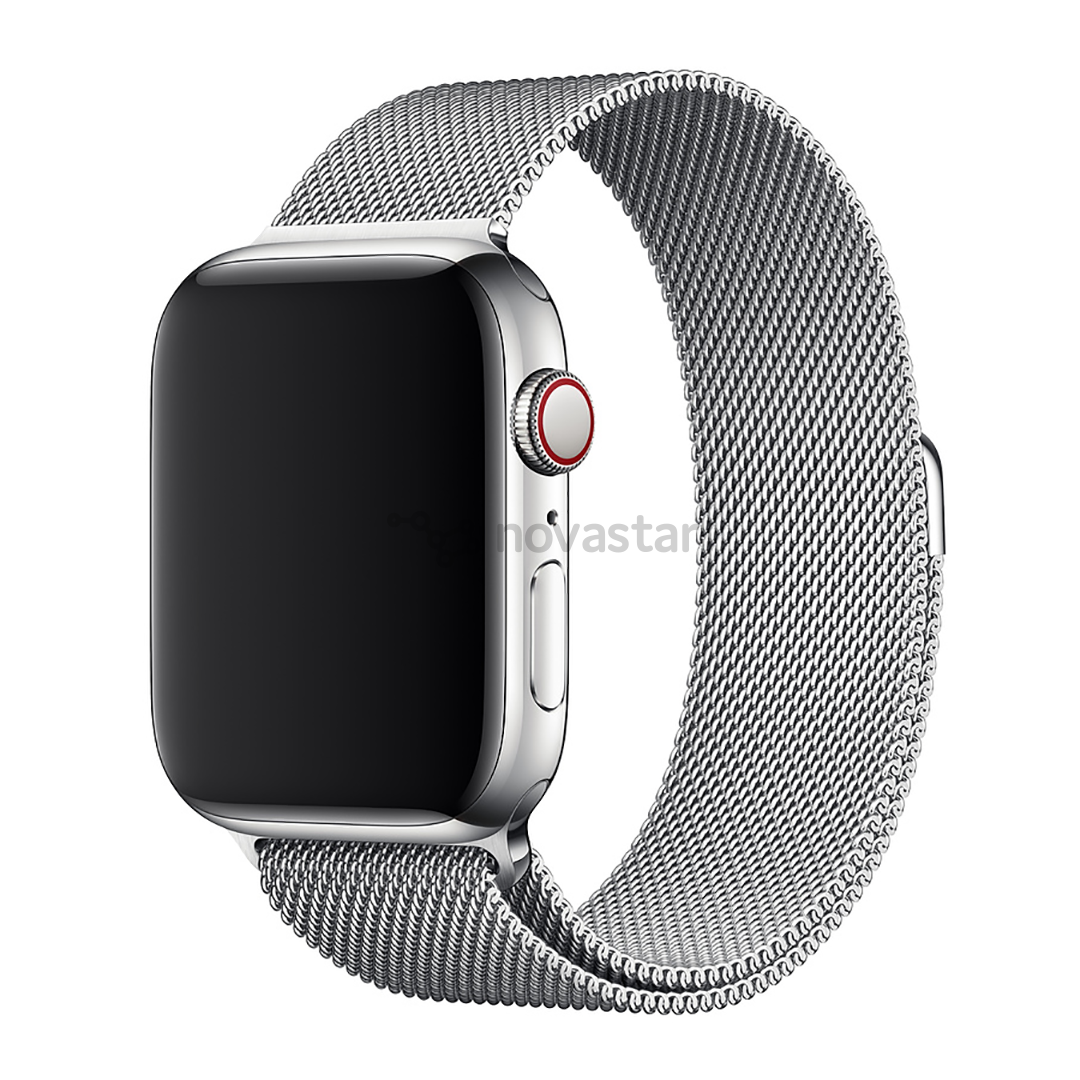 Dirželis Apple Watch Silver Milanese Loop Apple, 44mm