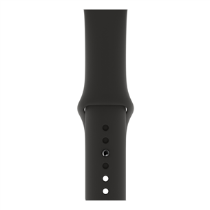 Dirželis Apple Watch Black Sport Band, S/M, M/L 44, mm