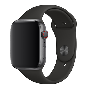 Dirželis Apple Watch Black Sport Band, S/M, M/L 44, mm