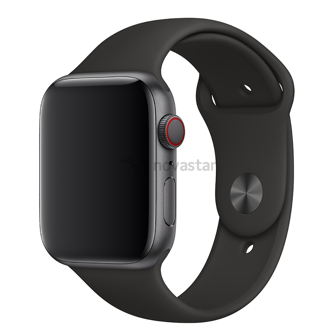 Dirželis Apple Watch Black Sport Band, S/M, M/L 44, mm
