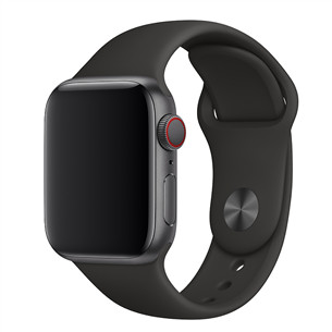Dirželis Apple Watch Black Sport Band, S/M, M/L, 40mm