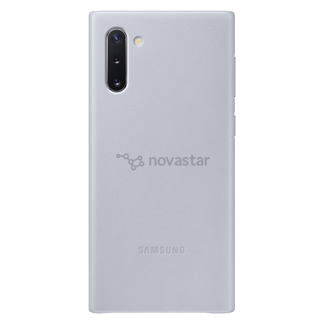 Dėkliukas Samsung Galaxy Note 10, Odinis, Pilkas
