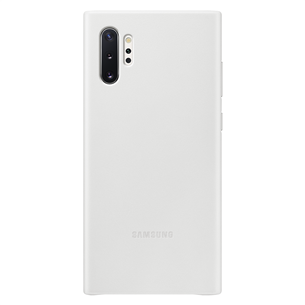 Dėkliukas Samsung Galaxy Note 10+, Odinis, Baltas