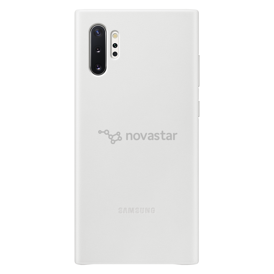 Dėkliukas Samsung Galaxy Note 10+, Odinis, Baltas