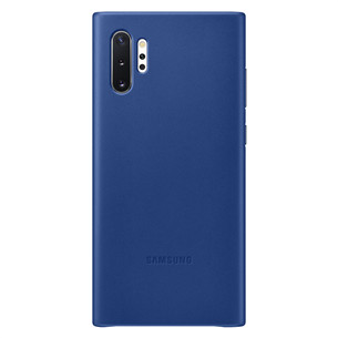 Dėkliukas Samsung Galaxy Note 10+, Odinis, Mėlynas