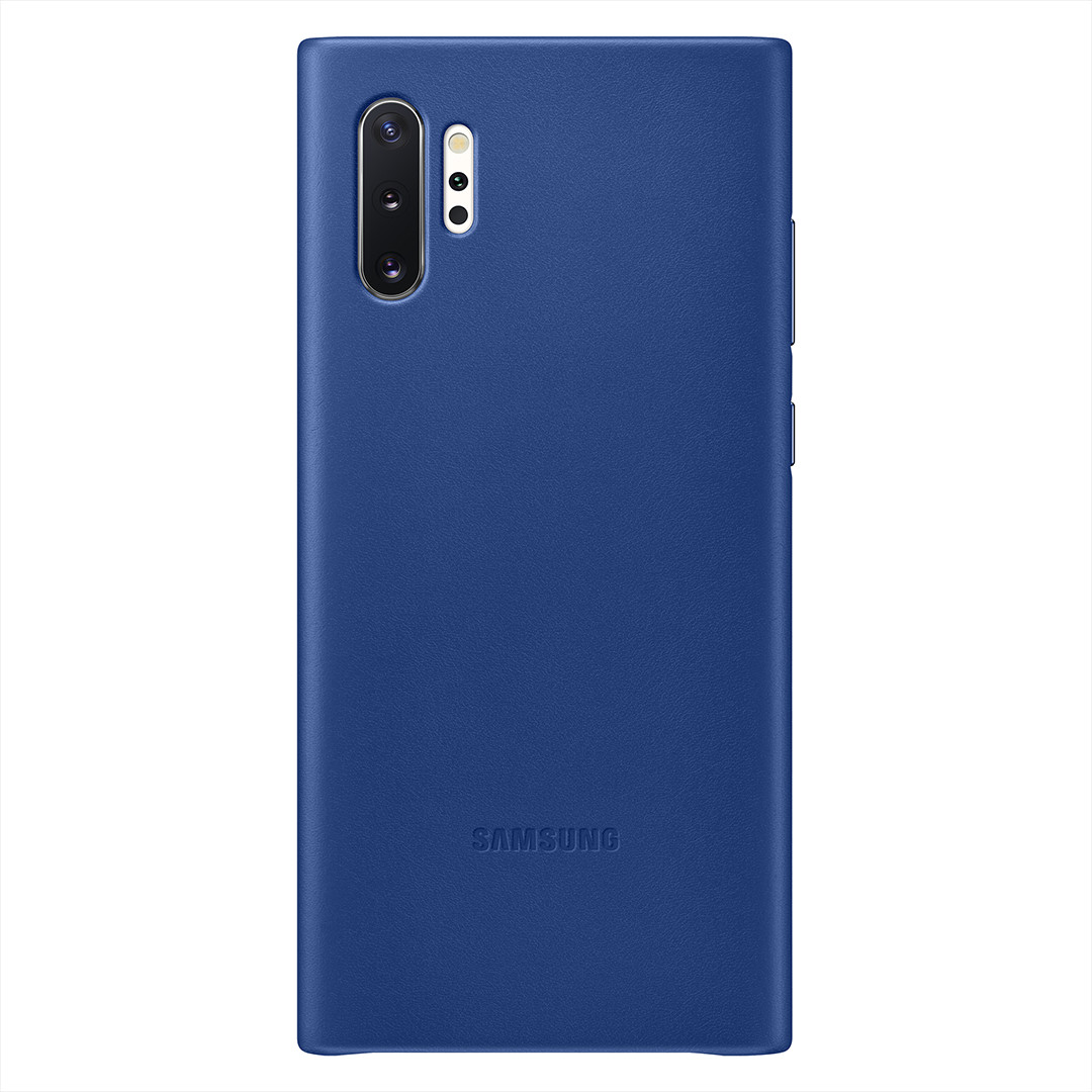 Dėkliukas Samsung Galaxy Note 10+, Odinis, Mėlynas