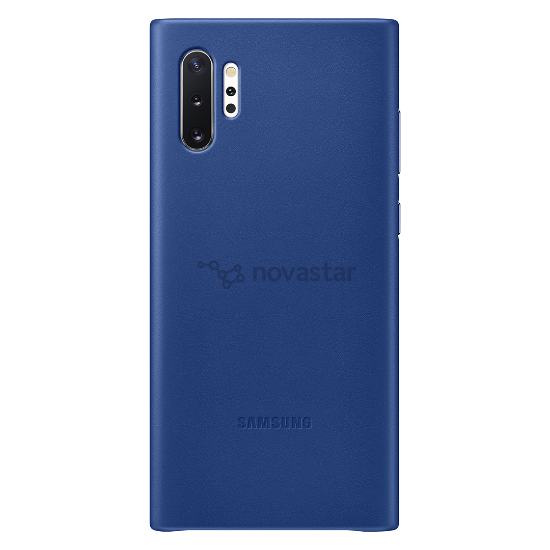 Dėkliukas Samsung Galaxy Note 10+, Odinis, Mėlynas