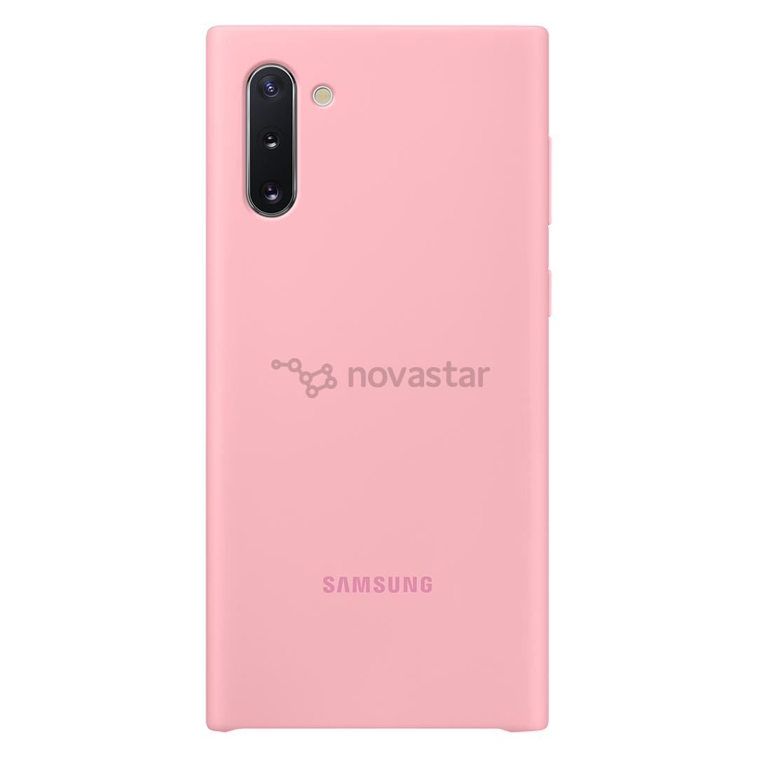 Dėklas Samsung Galaxy Note 10, Silikoninis, Rožinis