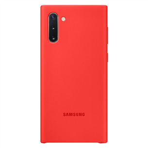 Dėkliukas Samsung Galaxy Note 10, Silikoninis, Raudonas