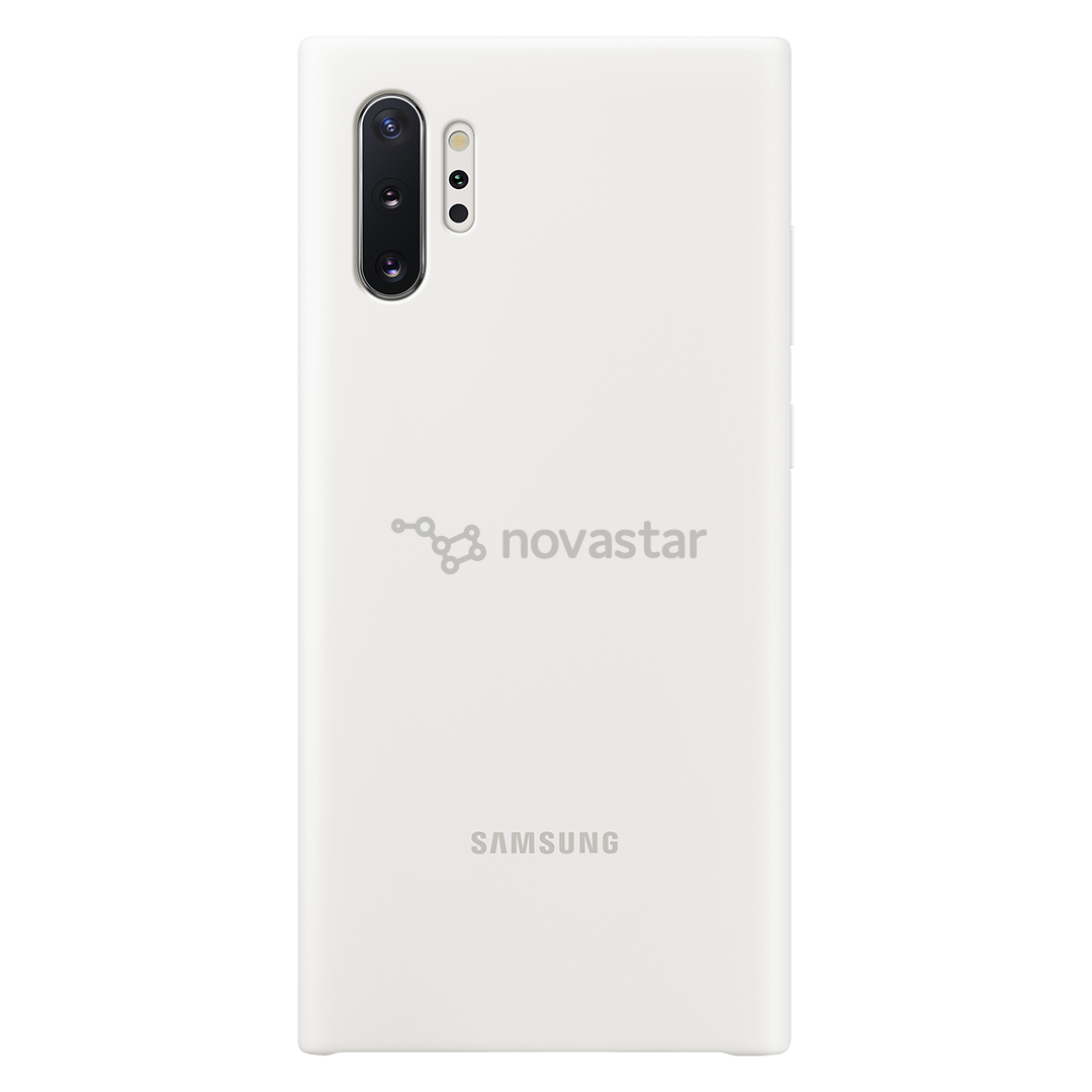 Dėkliukas Samsung Galaxy Note 10+, Silikoninis, Baltas