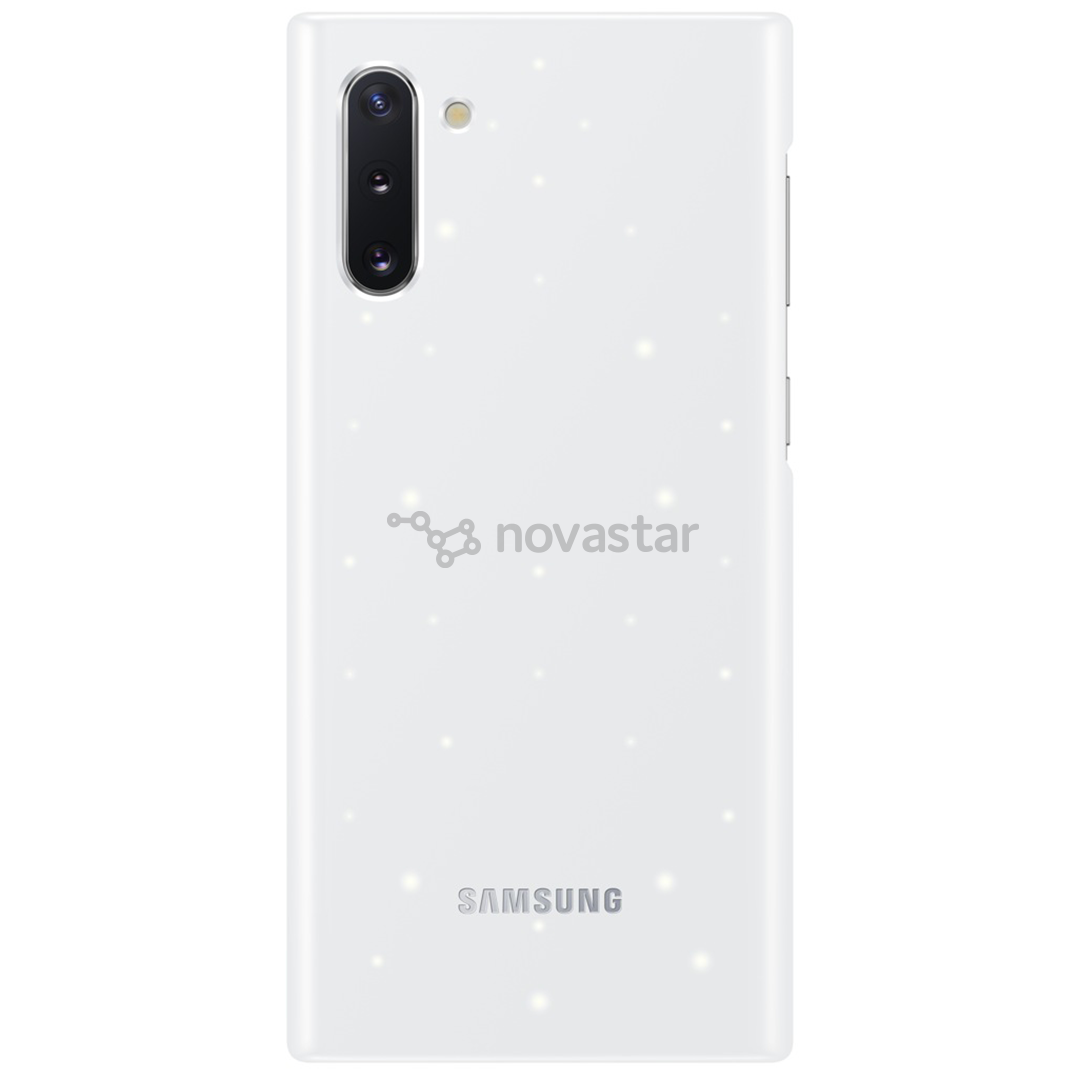 Dėklas Samsung Galaxy Note 10 LED, Baltas